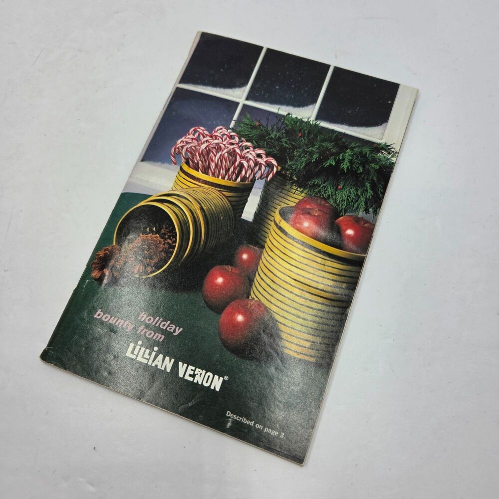 Vtg 1981 Lillian Vernon Christmas Holiday Catalog Mail Order Gift Book Ephemera